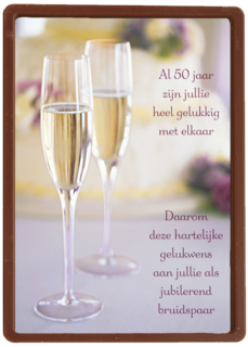 gelukwens op vijftig jaar