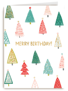 Kerstkaart Speciale momenten Kerst verjaardag Merry birthday