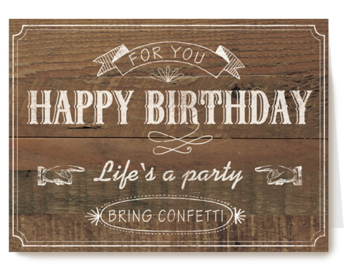 happy birthday party confetti