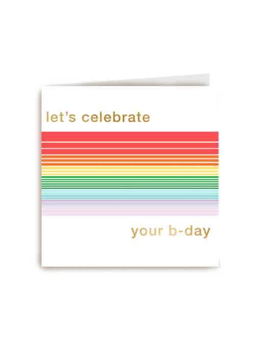 verjaardag kaart stijlvol let us celebrate your birthday