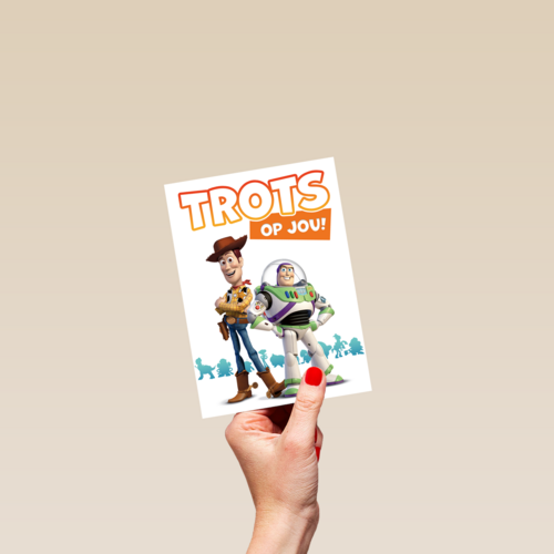 Toy Story kaart trots op jou