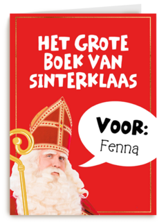 Sinterklaaskaart Het grote boek van Sinterklaas