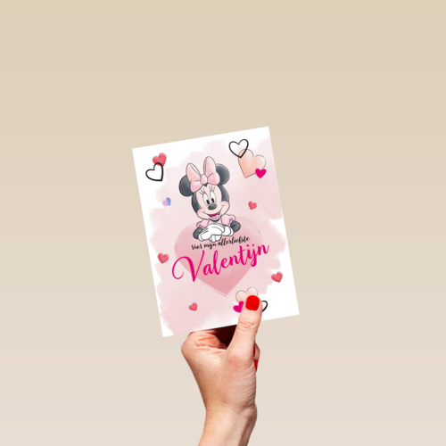 Minnie Mouse Valentijnskaart