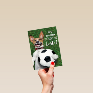 motivatiekaart met de tekst jij bent de beste