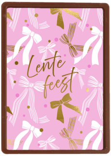 Lentefeest roze strikken