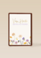 Verjaardagskaart veldbloemen van harte