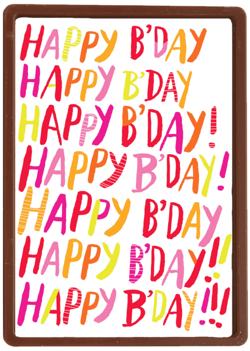 colourfull happy bday