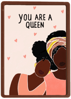 Moederdagkaart you are a queen