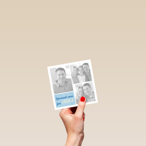 fotokaart fotocollage speciaal voor jou jarige