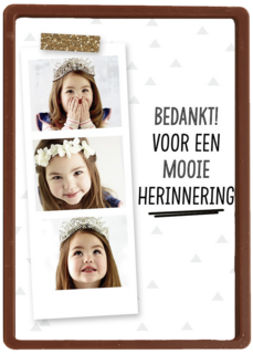 bedankt voor een mooie herinnering