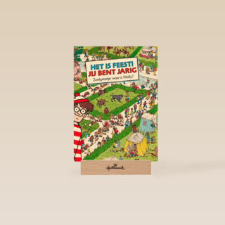 verjaardag kaart kind waar is wally