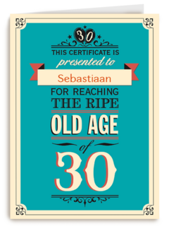 jarig dertig age