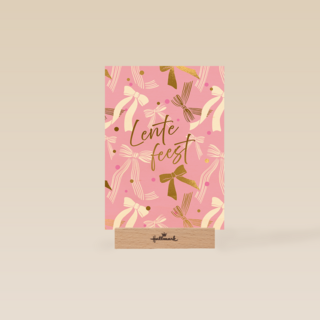 Lentefeest roze strikken