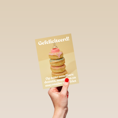 zwangerschap felicitatie andc op naar ontelbare donuts