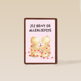 valentijnskaart klassiek forever friends jij bent de allerliefste