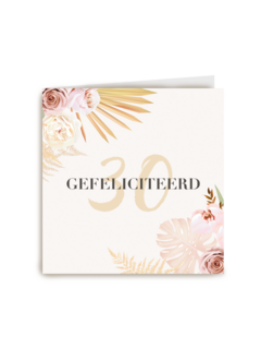 verjaardag kaart 30 gefeliciteerd stijlvol