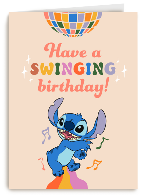 Swinging Birthday Disney Stitch