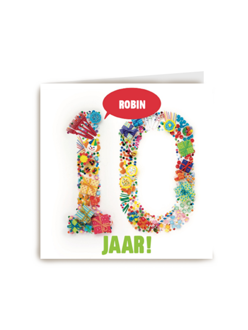 verjaardag leeftijden tien jaar