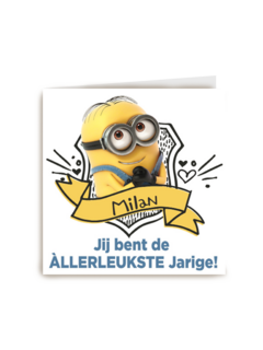 minion dave jij bent de allerleukste jarige