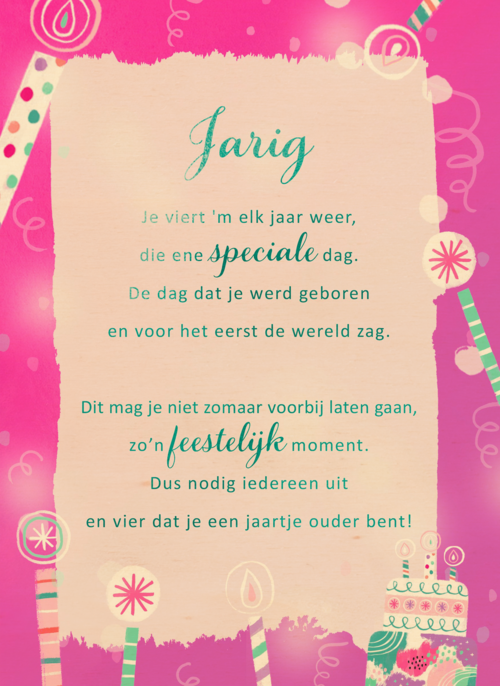 Verjaardagskaart tiener meisje More than words