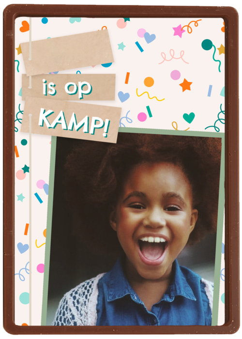 Op Kamp Fotokaart Confetti