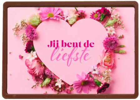 Roze bloemen jij bent de liefste