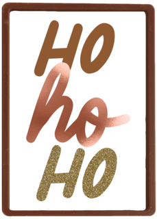 kerstkaart hip ho ho ho