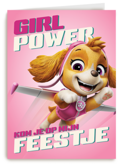 Paw Patrol Girl Power Uitnodiging