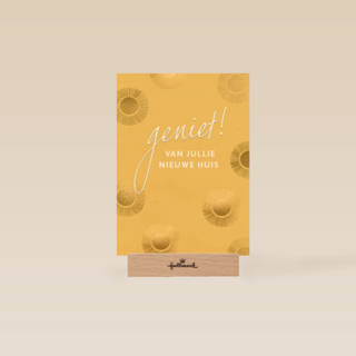 verhuisd kaart geniet van jullie nieuwe huis