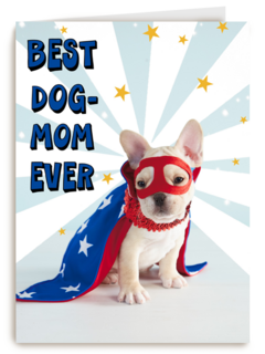 Moederdagkaart humor Best dog mom ever
