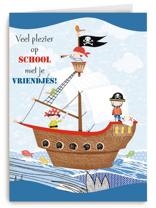 piratenschip veel plezier op school