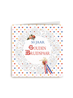hartjes gouden bruidspaar