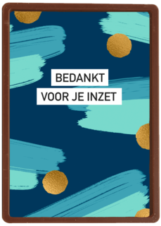 Bedankt kaart thuiswerken bedankt voor je inzet groen blauw