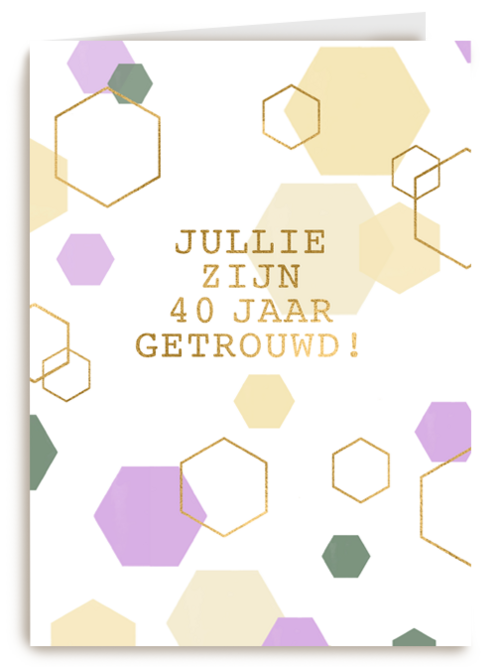 Jullie zijn 40 jaar getrouwd