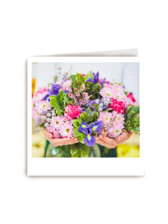 Felicitatiekaart mooi boeket met bloemen