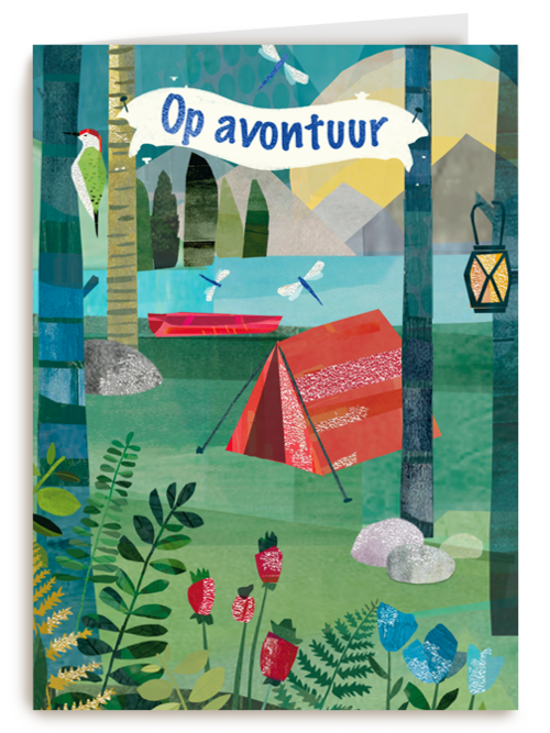 Op kamp kaart op avontuur
