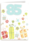 een fleurige 85ste verjaardag met cadeautjes