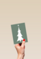 hallmark kerstkaart met kerstboom
