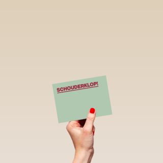 goed gedaan kaart andc schouderklopje