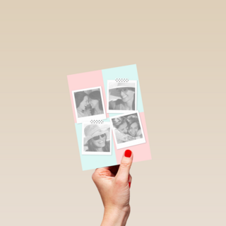 fotokaart blanco vier polaroid fotoos