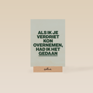 Als ik je verdriet kon overnemen AndC