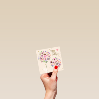 Turnowsky Happy Birthday bloem roze