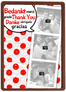 fotokaart rode stippen bedankt thank you danke