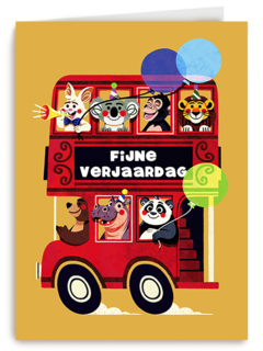 Verjaardag Bus Met Dieren