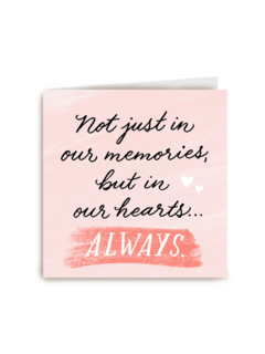 Sterktekaart Always in our hearts
