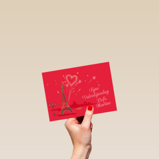 Fijne valentijnsdag Eiffeltoren