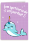 een narwal op je spetterende verjaardag