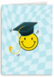 Geslaagd smiley blauw