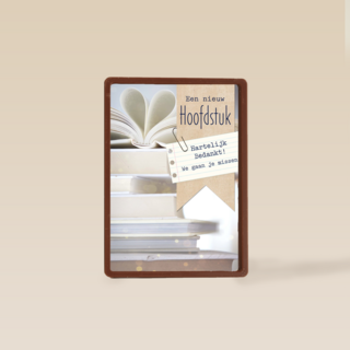 hartelijk bedankt we gaan je missen