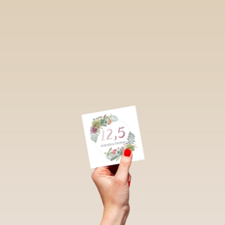 botanical kaart echtvereniging koperen jaar huwelijksjubileum